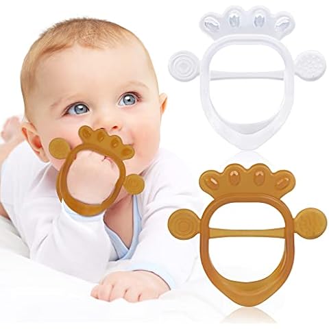 Vicloon Beißspielzeug Baby,2pcs Weicher Beissring Baby Cover