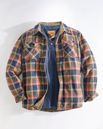 Venado Men's Jaxson Sherpa Lined Flannel Shirt Jacket - Premium Flannel Coat with Snaps2