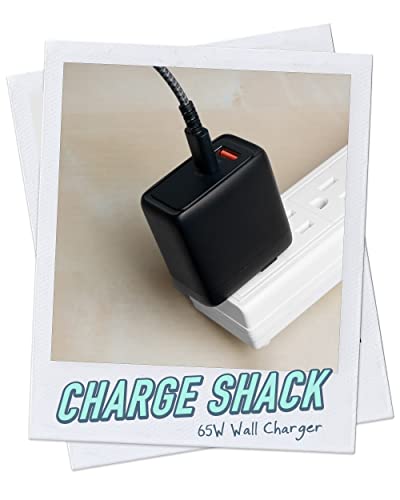 Image of Smartish USB-C /USB Wall Charger for iPhone 17,16,15 & MacBook - Charge Shack-2 Port 65W Quick Charger - Type C Power Brick Wall Plug - Compatible with MacBook Pro iPhone Android Laptops