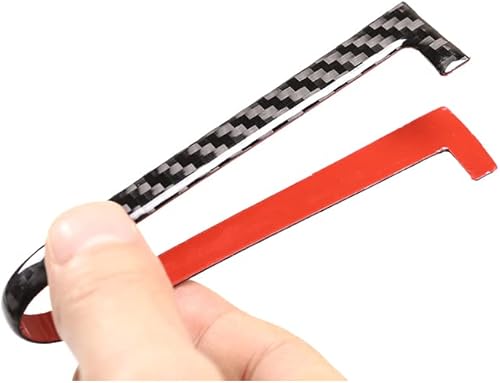 Miniatura 7 de LLKUANG Para Toyota Highlander 2009 2010 2011 2012 2013 Real Fibra de Carbono Adhesivo 3D Interruptor de Aire Acondicionado Marco de Control