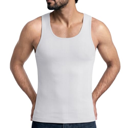 Image of dermawear Men Zenrik High Compression Shapewear Vest for Chest and Abdomen