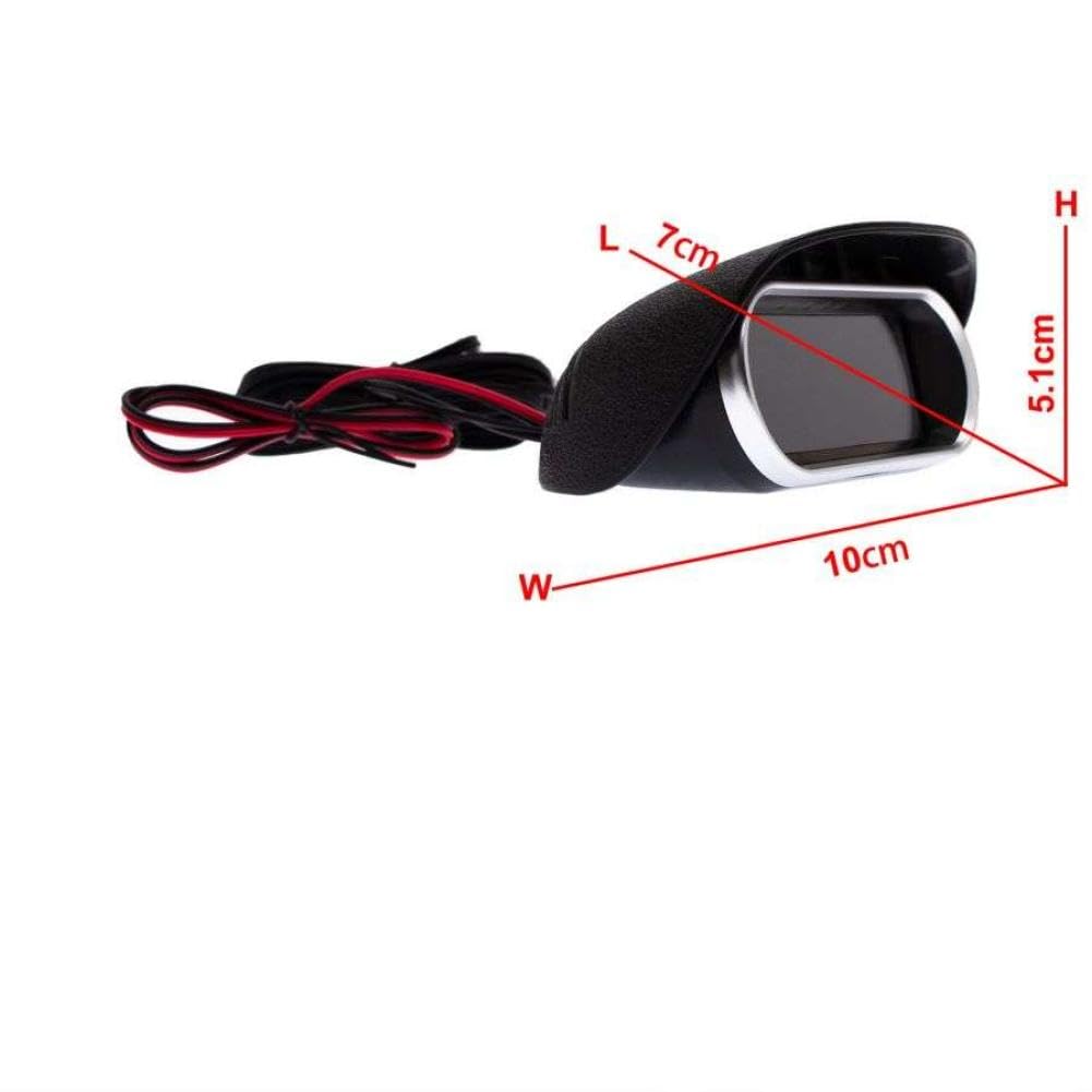 2 in 1 LCD Digital Water Temperature Gauge and 10mm Voltage Meter Horizontal Display for 12v 24v Systems Compatible with Automotive