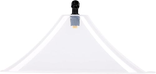 Aimela Protector de deriva con boquilla pulverizadora plana, evita la deriva de gotas finas, para uso con pulverizador de mochila (protector de