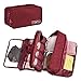 FYY Sac de rangement pour sous-vêtements (Trois couches), cube d'emballage pour organisateur de sous-vêtements de soutien-gorge imperméable portable pour le voyage la maison, vin rouge