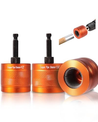 3 Pack Metal Copper Pipe Cleaner Brush Set 1/2