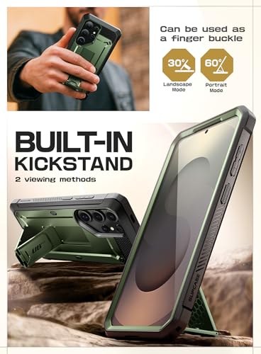 Image of SUPCASE for Samsung Galaxy S25 Ultra Case with Stand (Unicorn Beetle Pro), [2 Front Frames] [Built-in Screen Protector & Belt-Clip] Military-Grade Protection Phone Case for S25 Ultra 6.9 Inch, Guldan