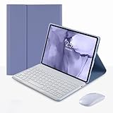 Clavier magnétique détachable : le clavier est amovible et la connectivité Bluetooth est facile, il peut transformer votre tablette en ordinateur portable en moins d'une seconde et offrir à votre tablette une protection complète.