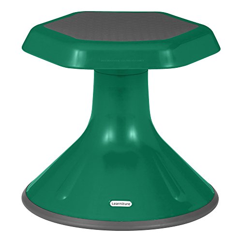 Image of Learniture Backless Active Learning Stool for Preschool Classrooms, Active Learning Wobble Chair with Rocking Motion, 12 inchH, Green