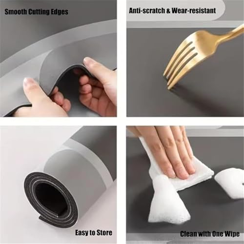 Tapis de bain diatomée ultra-absorbant et séchage rapide - 5
