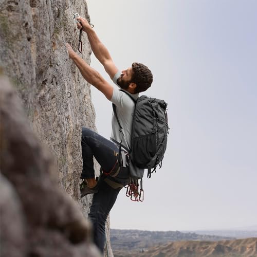 Mochila de senderismo ultraliviana 25L para hombre y mujer azul miniatura 7