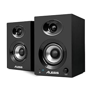 Alesis Elevate 3 MKII – Aangedreven desktop luidsprekers (paar) voor thuisstudio, videobewerking, gamen en mobiele apparaten