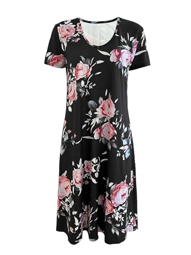 Robe d'été imprimée à manches courtes pour des vacances au soleil