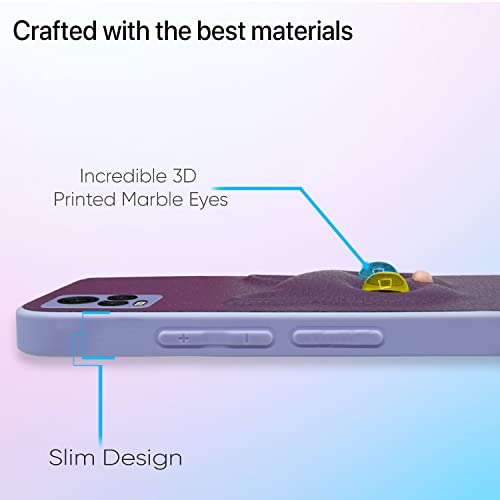 Image of Pikkme Vivo V20 Back Cover for Girls | Cute Cat Leather Finish | Soft TPU | Case for Vivo V20 (Purple)