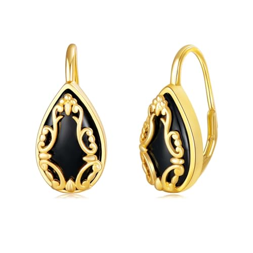 Boucles d'oreilles Onyx Noir VONALA, le bijou idéal pour vos soirées