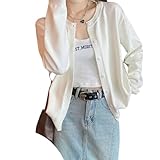 レディース ニットカーディガン クルーネック