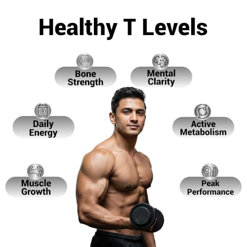 Image of NutraStore TestoRush | Testosterone Supplement for Men | Blend of 10 Powerful Herbs Including Ashwagandha, Safed Musli, Ginseng, Tribulus & Cordyceps | Energy Booster & Stamina Booster for Men | Daily Health Supplement | 120 tablets
