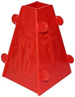 Red Russian Pascha Easter Xb Plastic Cheese Mold 6,3 inch Tall 1 KG