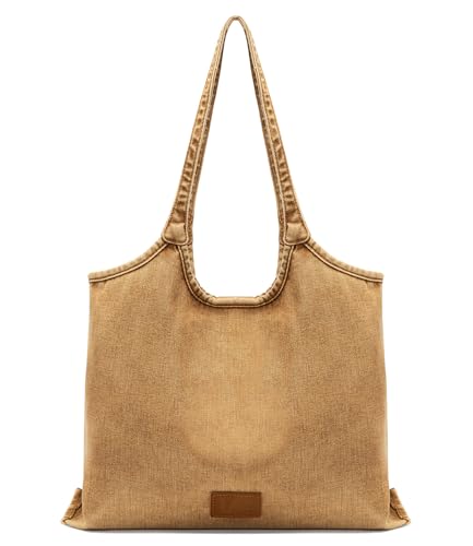 Lee Denim Tote Bag for Women – Casual Denim Purse & Hobo Shoulder Handbag for Work, Travel, Shopping, LEE63-001BR