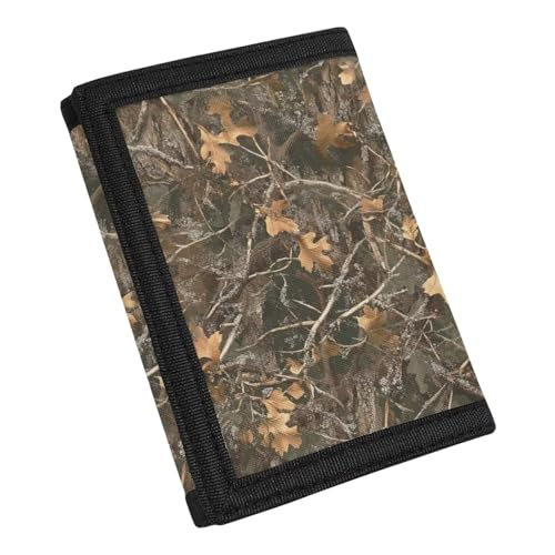 Coldinair Camo Jungle Hunting Boys Wallets for Kids 9-12 Small Trifold Wallet for Boy Teens Travel Accessories Coin Case