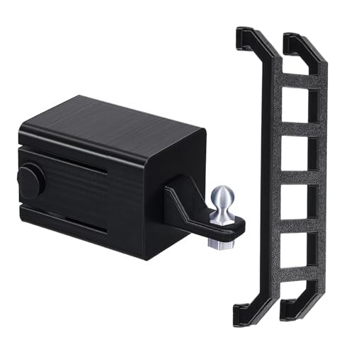 Novabright 2 Pcs Funny Car Prank Gifts, 2 Inch Tiny Trailer Hitch Cover Widdle Wadder Little Ladder Magnet Magnetic Mini Novelty Car Gag Accessories for Truck SUV Refrigerator