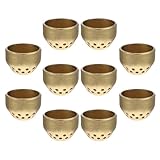 WEKADRIN 10個 ガスコンロ用火盖帽火器 小型コンパクト 銅合製 変形防止 標準 家 レストラン キッチン対応 ガスバーナーアクセサリー