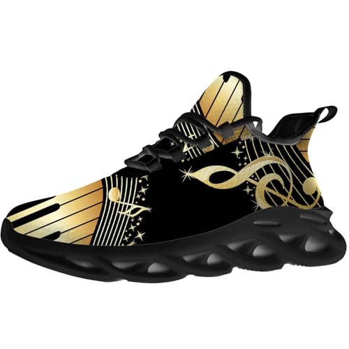 Men's Women's Music Note Shoes Music Sheet Sneakers Tennis Shoes Gifts for Men Women