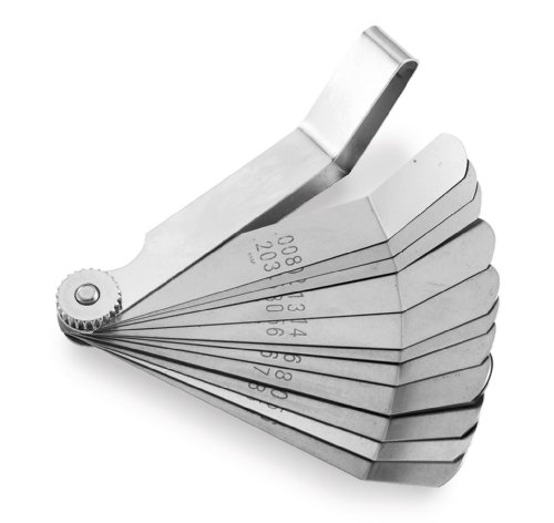 BikeMaster NOT Batt, Tie, Tube FEELER 12BLDE MM/IN ANGLD 3PK Tools 12-Blade Combination Tappet & Feeler Gaug - 173146