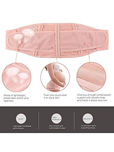 Cinto de apoio para gestantes, suporte universal para a barriga de gravidez, faixa abdominal ajustáv
