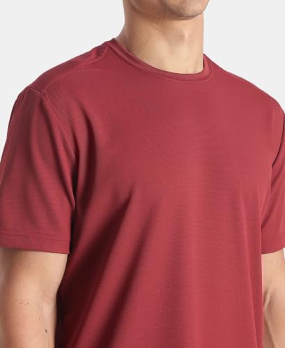 Image of Jockey AM74 Men Microfiber Fabric Round Neck Half Sleeve Activewear T-Shirt with StayFresh Treatment