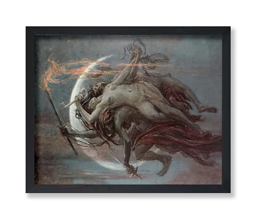 Vintage Hecate Mythology Poster - Gothic Decor 8x10