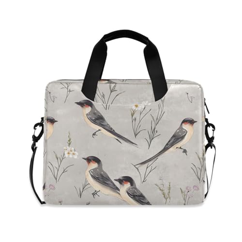 Funda para portátil 15.6 pulgadas con asa y correa gris miniatura 1