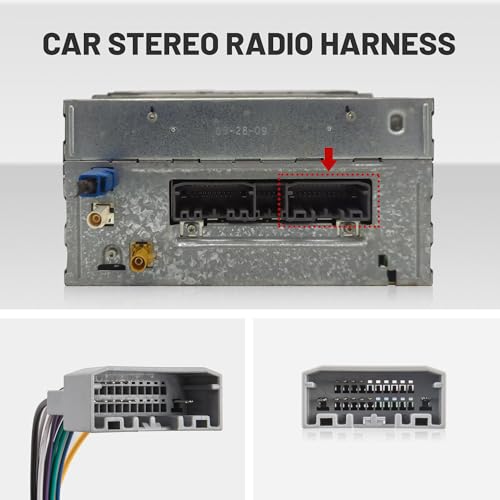 RED WOLF Car Stereo Wire Harness Aftermarket Radio Sirius CD Player Install Connector Adapter Replacement for 2007-2011 Dodge/Chrysler/Jeep