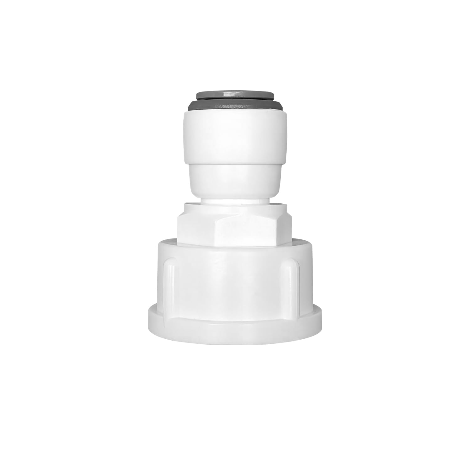 Qrity Conectores de Manguera Rectos de Agua RO, Conector Rápido Filtro Agua Adaptador, 1/2" Rosca Macho/Hembra Conector-1/4" Acoplamientos rápidos para filtros, para RO Inverso Ósmosis Sistema — view 15