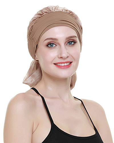 Chemo Headwear Turbans for Women Long Hair Head Scarf Headwraps Cancer Hats