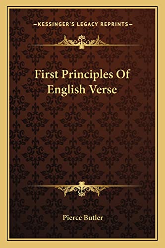 First Principles Of English Verse