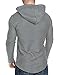Lexiart Mens Fashion Athletic Hoodies Sport Sweatshirt Solid Color Fleece Pullover Light Grey