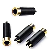 CESS 3.5mm TRRS Female Jack Socket, 3.5mm Stereo 4-Pole (4 Pin) Audio Connectors, Repair Headphone Earphone Jack, 4 Pack