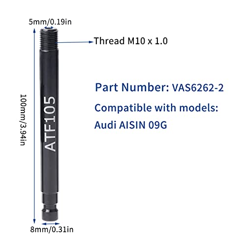Image of Transmission Automatic Fluid Oil Filling Filler Adapter Include Metal Dispenser with Shut Off Valve Compatible with VW Audi 09G 01J 722.9 CVT DSG ATF Benz 722.9