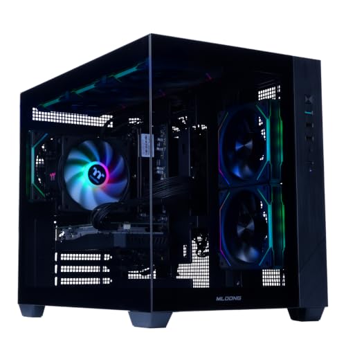 MLOONG Prebuilt Gaming PC,AMD Ryzen 7 8700F GeForce RTX 5060 Ti 8GB GDDR7