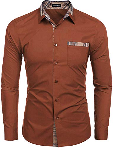 Image of DEELMO Men's Solid Regular Fit Shirt