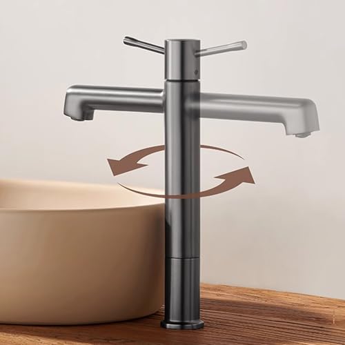 Robinet mitigeur gris de cuisine pour laver vos grands plats - 6