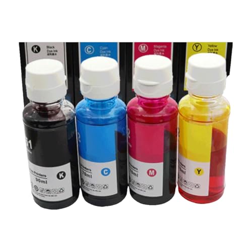 Bouteille d'encre GT52 jaune pour recharge de réservoir DeskJet GT 5820