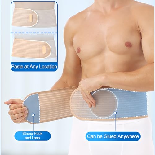 Faja para Hernia Umbilical Ajustable para Hombre, Beige, Talla S miniatura 5