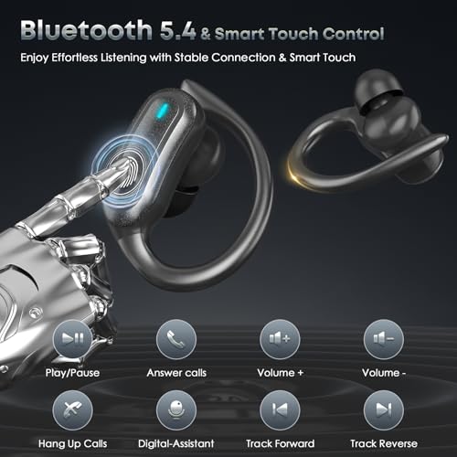 TRAUSI i27 Wireless Earbuds (Black) — view 4