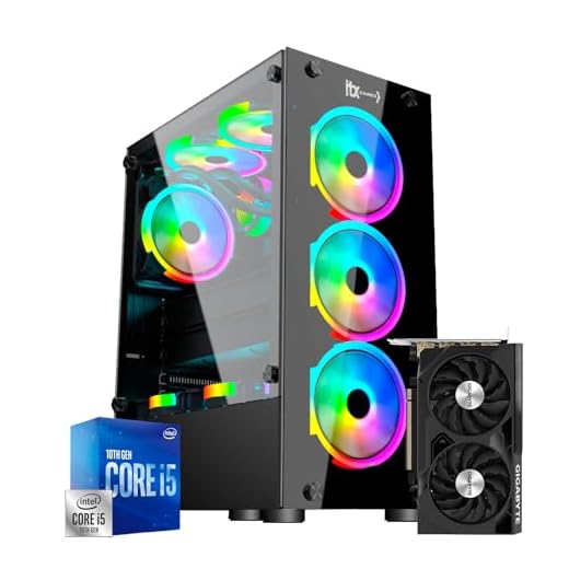 PC Gamer ITX Arena, Core i5 10400F, NVidia GeForce RTX 3050 8GB, Ram 16GB, SSD 480GB, Gabinete Gamer