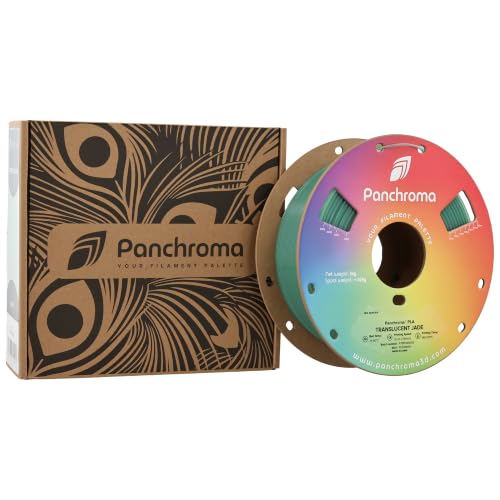 Image of Polymaker Panchroma Translucent PLA Filament 1.75mm, 1kg, Jade | Neatly Wound, Semi Transparent PLA, Easy Print & Smooth Feeding, Compatible with Bambu Lab & Most 3D Printers