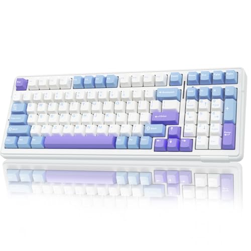 AULA F99 Wireless Mechanical Keyboard,Tri-Mode BT5.0/2.4GHz/USB-C Hot Swappable Custom...
