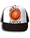 Digitally Airbrush Painted Personalized Custom Basketball Snapback Trucker Hats White