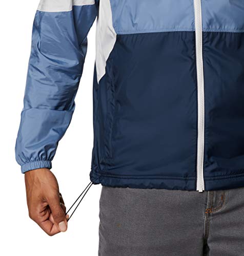 Columbia Men's Point Park Lined Windbreaker, Collegiate Navy/Bluestone/Nimbus Grey, Medium #TOP7