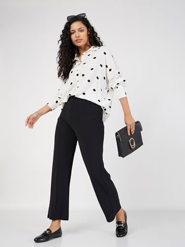 Image of Sassafras Women Polka Dot Oversize Shirt